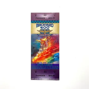 1995 Brickyard 400 Indianapolis Motor Speedway Ticket Stub