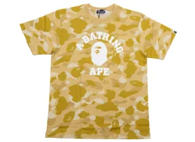 A Bathing Ape Color Camo College Tee in Yellow