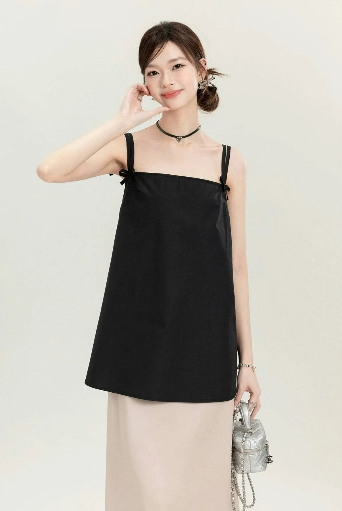 Adjustable Strap Flare-Fit Camisole Top