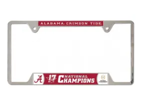 Alabama Crimson Tide 2017-2018 CF National Champions 17-Time License Plate Frame