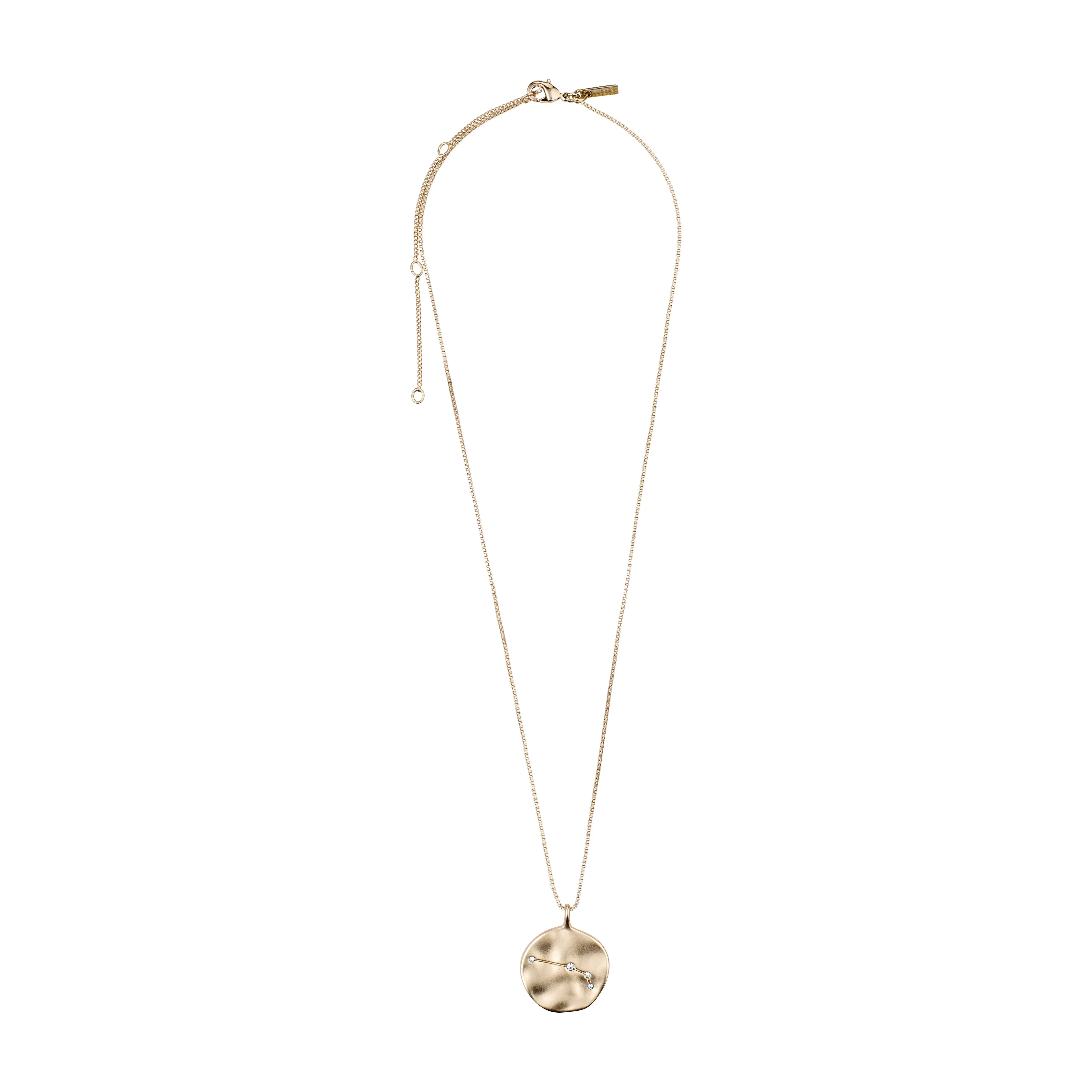 ARIES recycled Zodiac Sign Coin Necklace, gold-plated