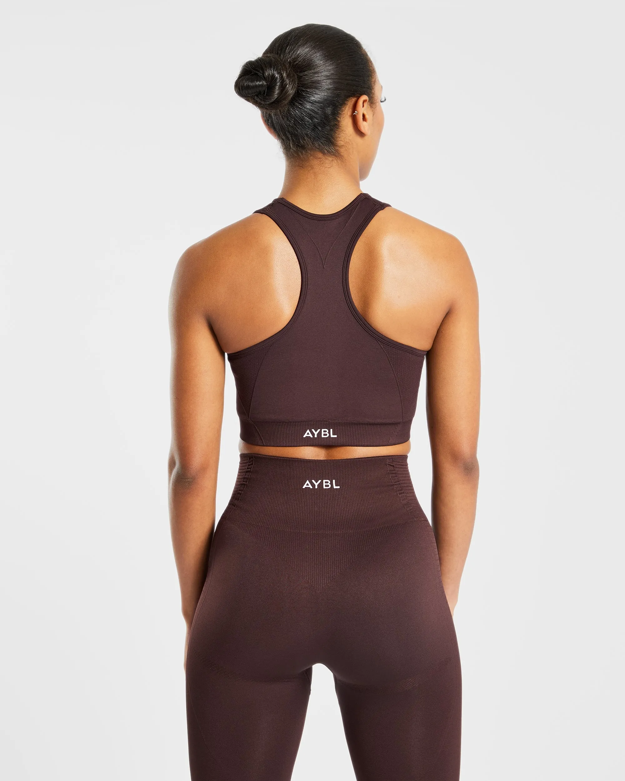 Balance V2 Seamless Sports Bra - Chocolate Brown