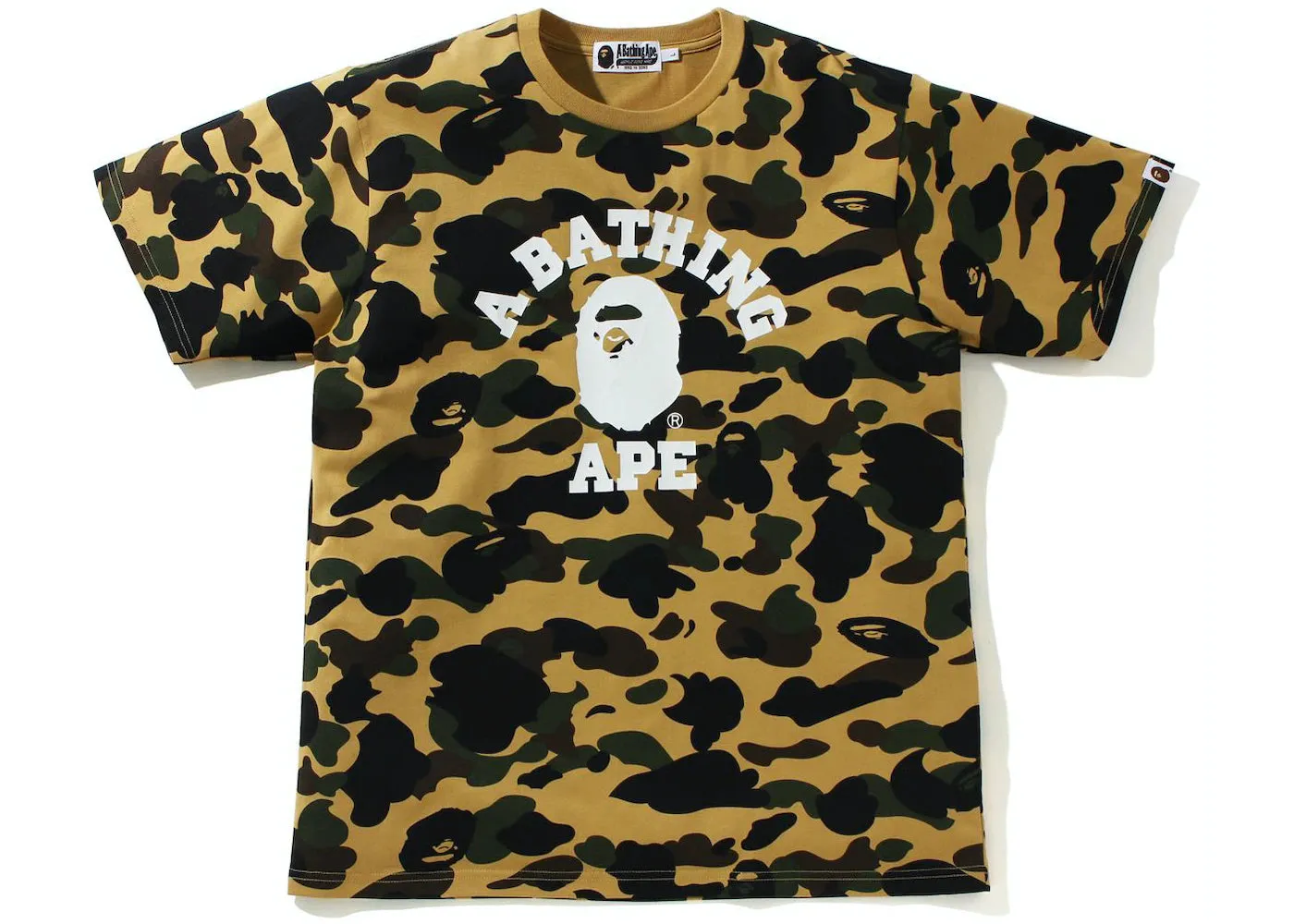 BAPE 1st Camo College Tee (SS21) Yellow