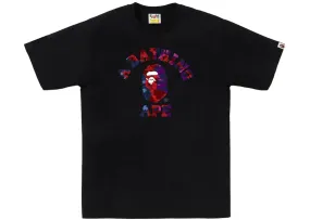 BAPE Color Camo Crazy College Tee Black