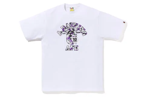 BAPE SOHO 18th Anniversary College Tee White