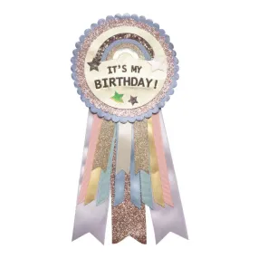 Birthday Rosette - Unicorn Pastels