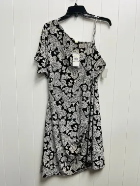 Black & Cream Dress Party Short Michael By Michael Kors, Size 1x