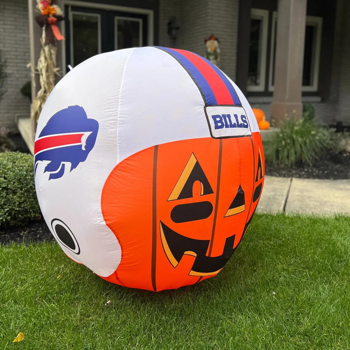 Buffalo Bills Light Up Inflatable 4ft Pumpkin