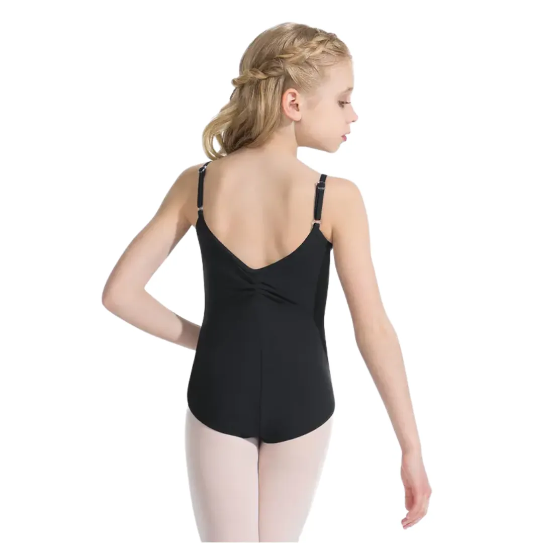 Capezio Children's V-Neck Camisole Leotard - Black - UNBRANDED