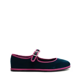 Clarissa Velvet Flat