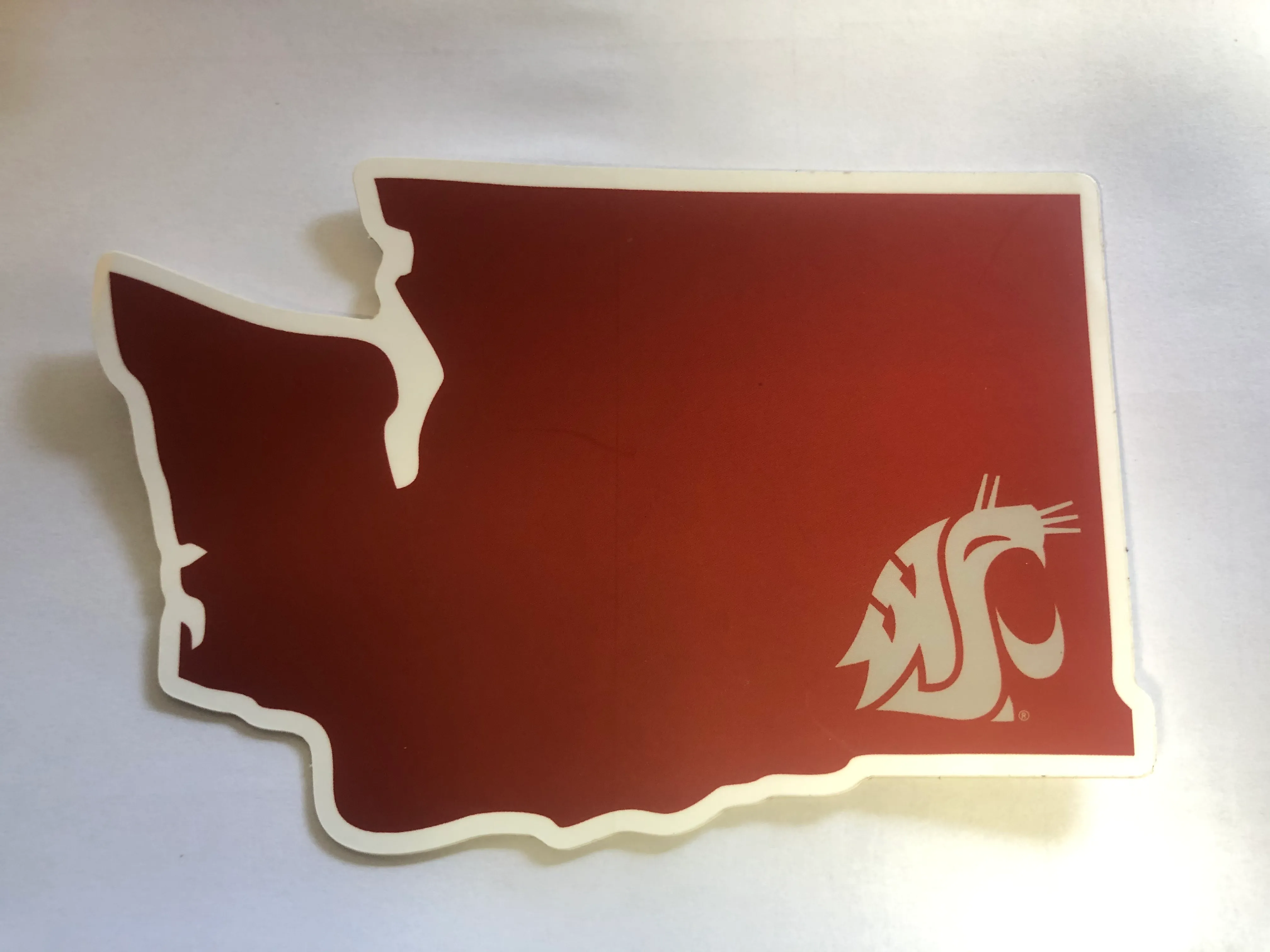 Crimson WSU Cougars Washington State Decal