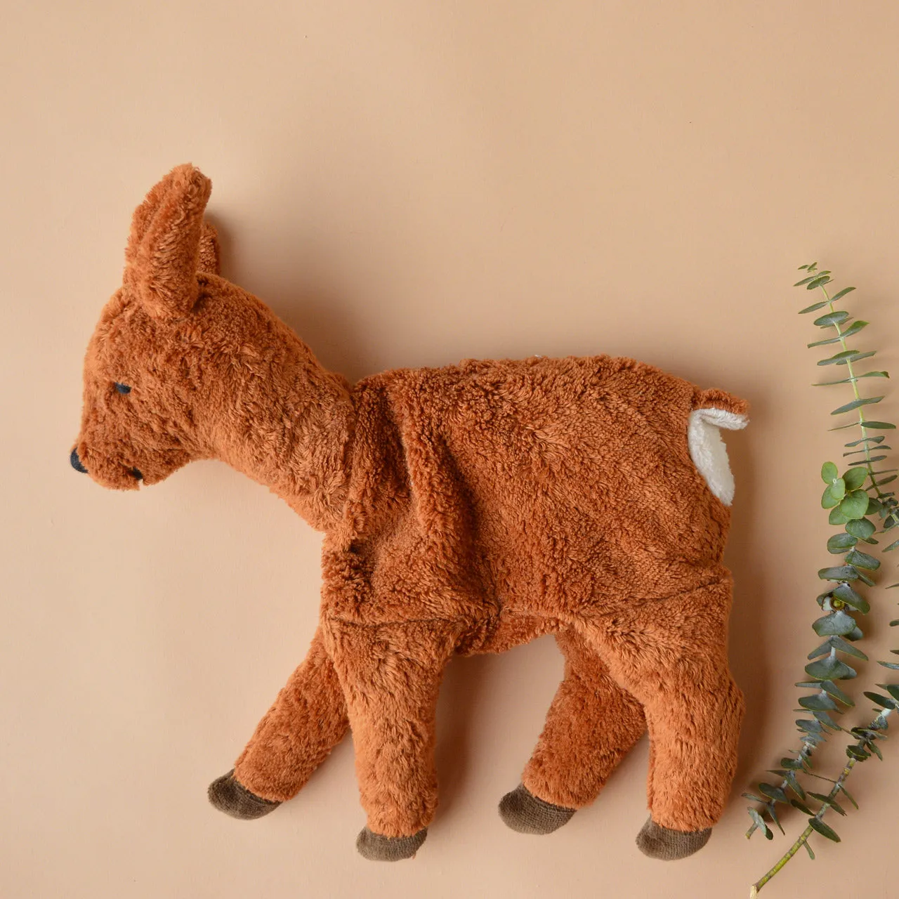 Cuddly Deer Toy/Heat Pack in Organic Cotton/Lambswool - Large