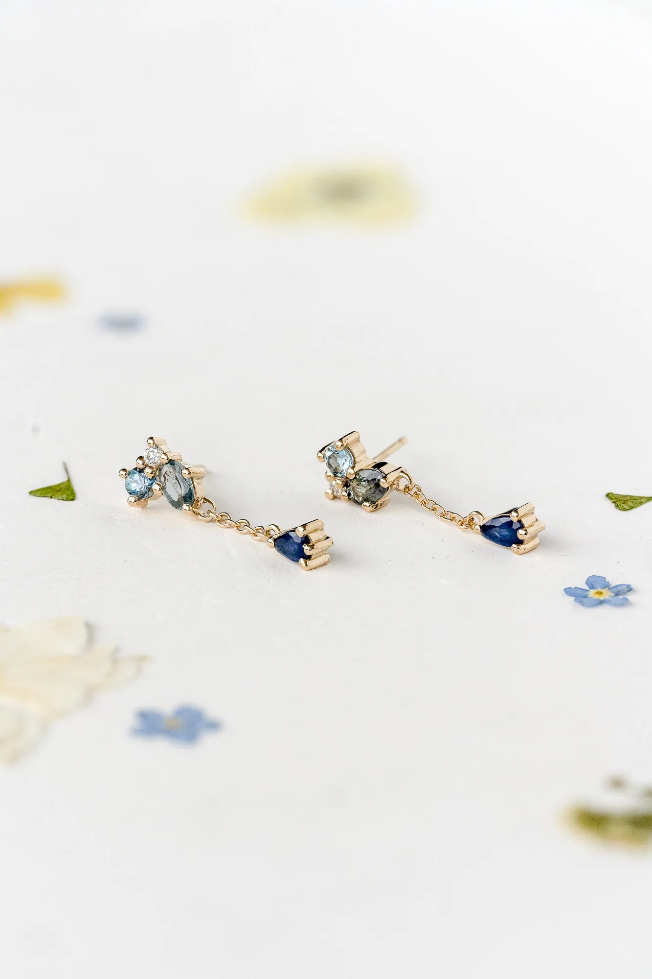 Dew Drop Studs in Tranquil v2