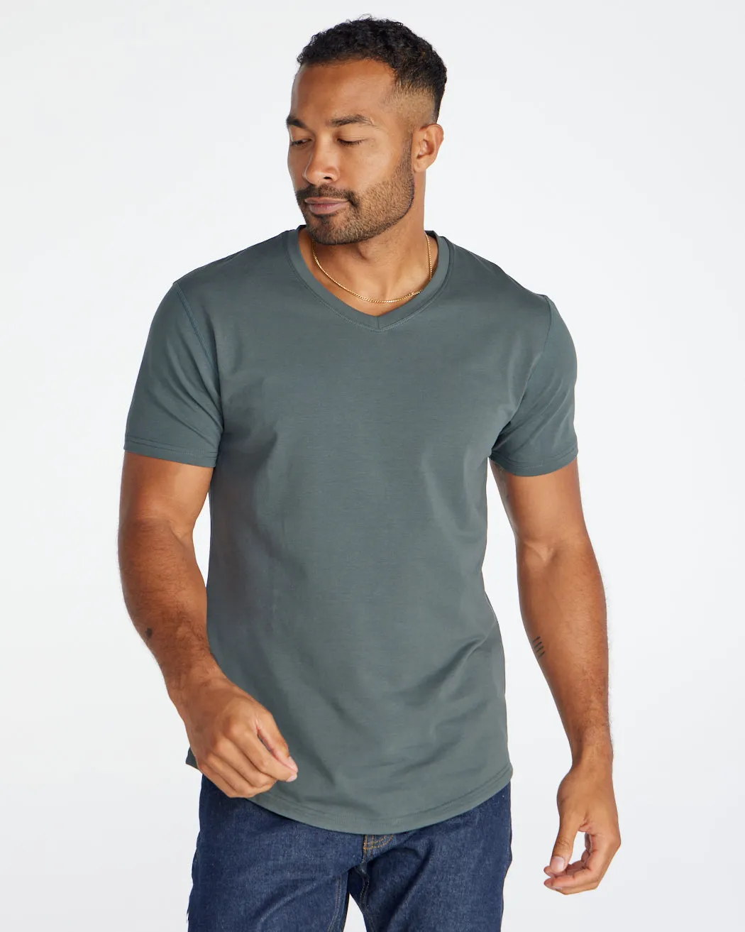 Drop-Cut V-Neck: LUX <!-- Size L -->