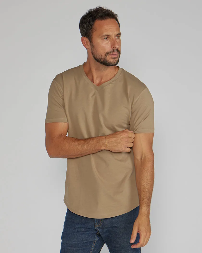 Drop-Cut V-Neck: LUX