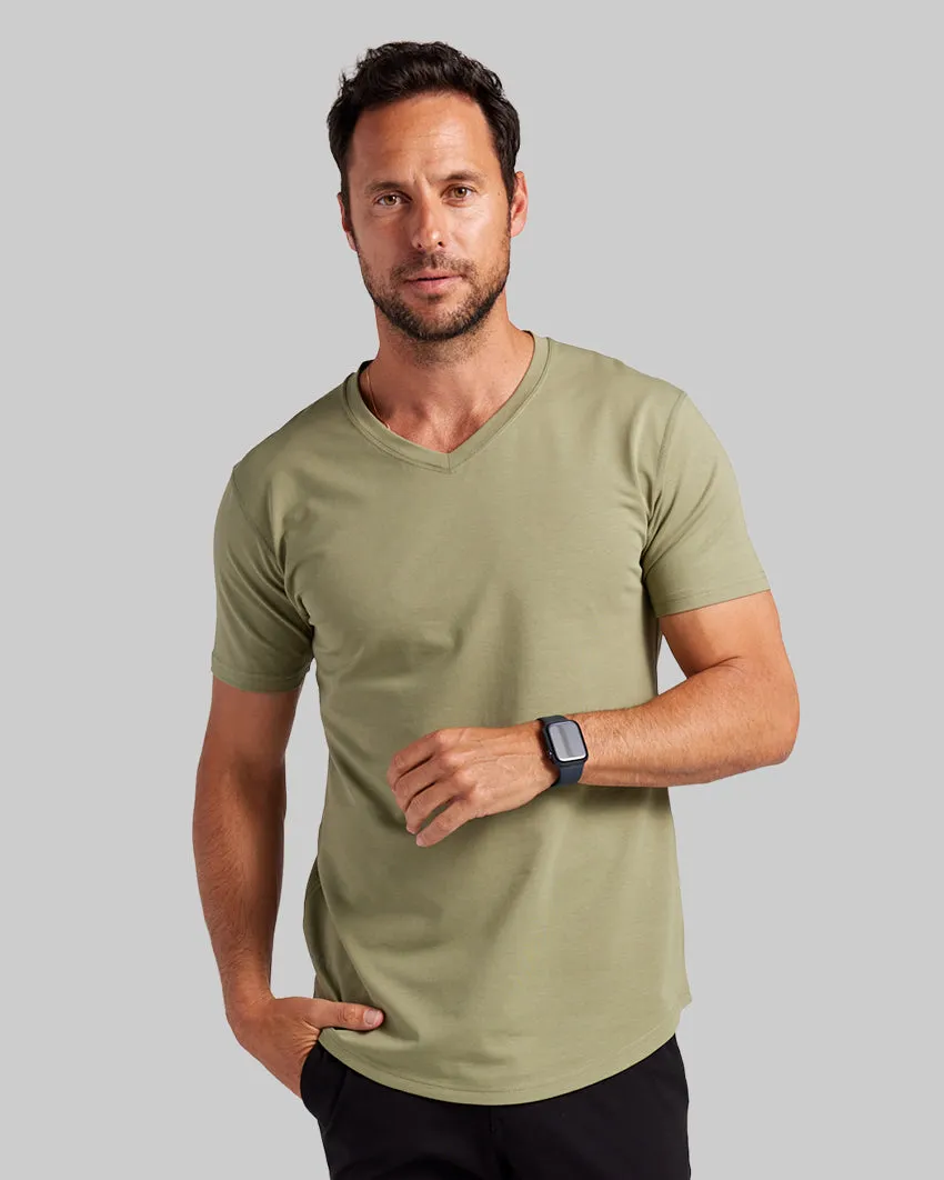 Drop-Cut V-Neck: LUX