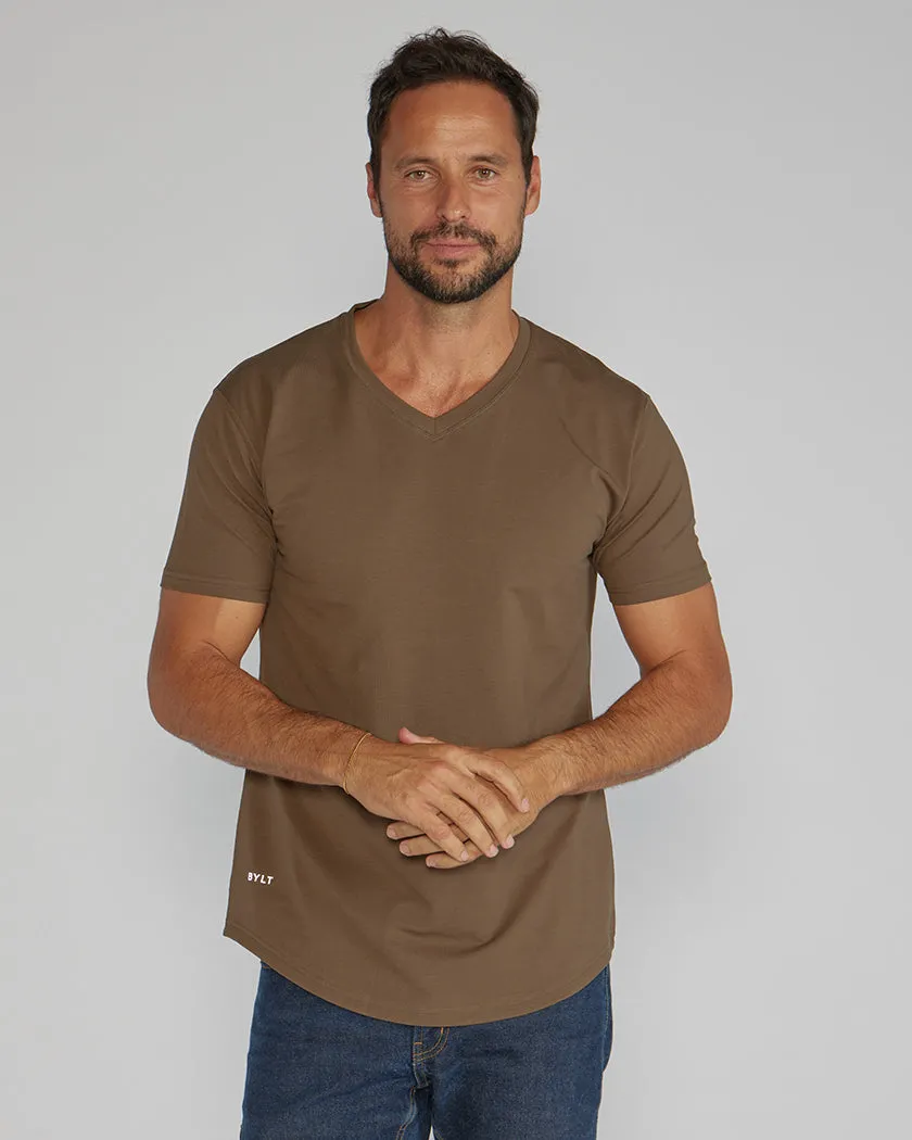 Drop-Cut V-Neck: LUX