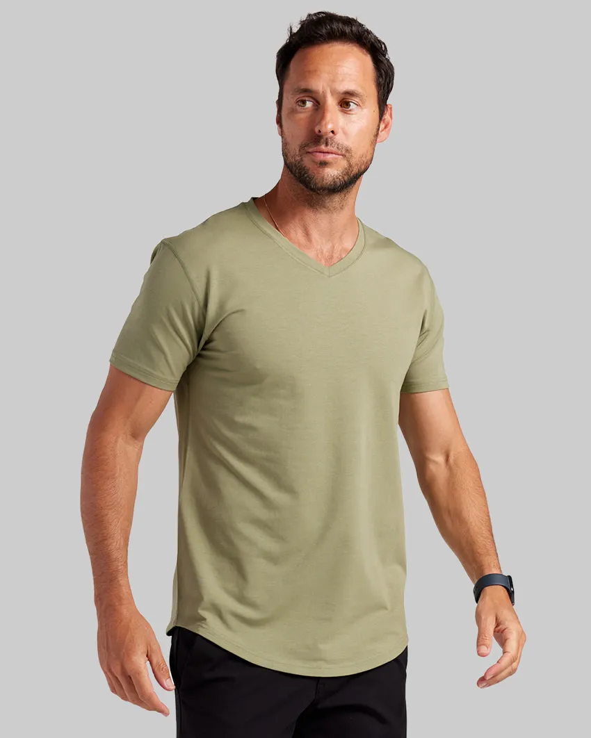 Drop-Cut V-Neck: LUX