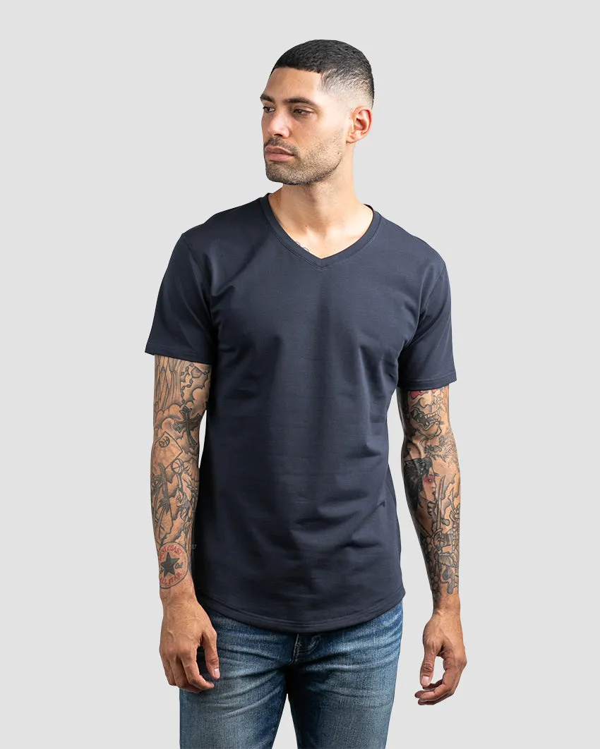 Drop-Cut V-Neck: LUX