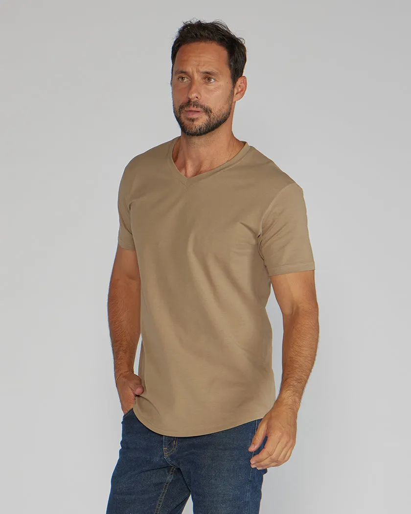 Drop-Cut V-Neck: LUX