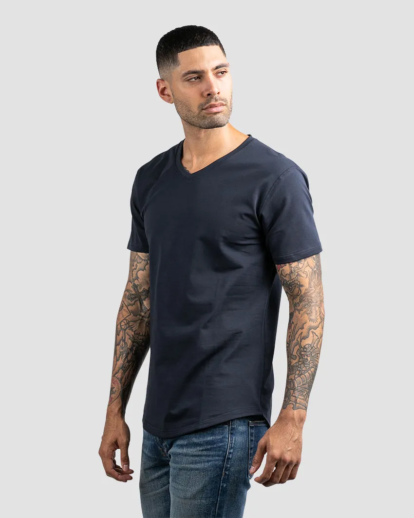 Drop-Cut V-Neck: LUX