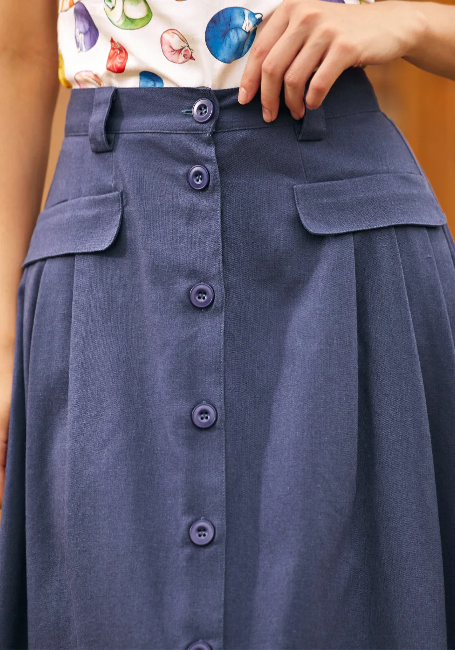 Effortless Feature Midi Skirt