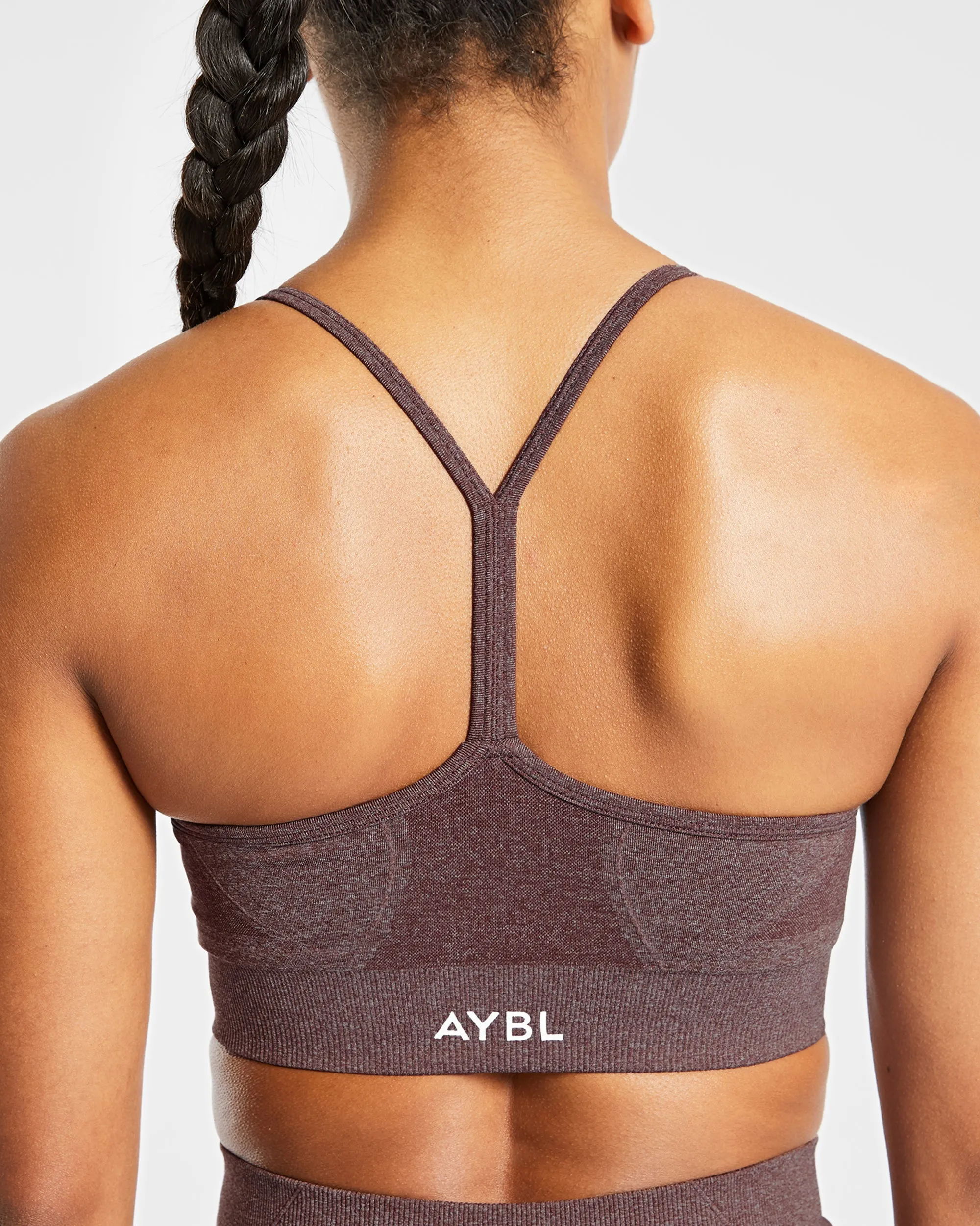 Empower Seamless Sports Bra - Brown Marl