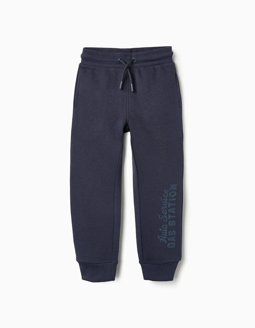 Fleece Joggers for Boys 'Gas Station', Dark Blue