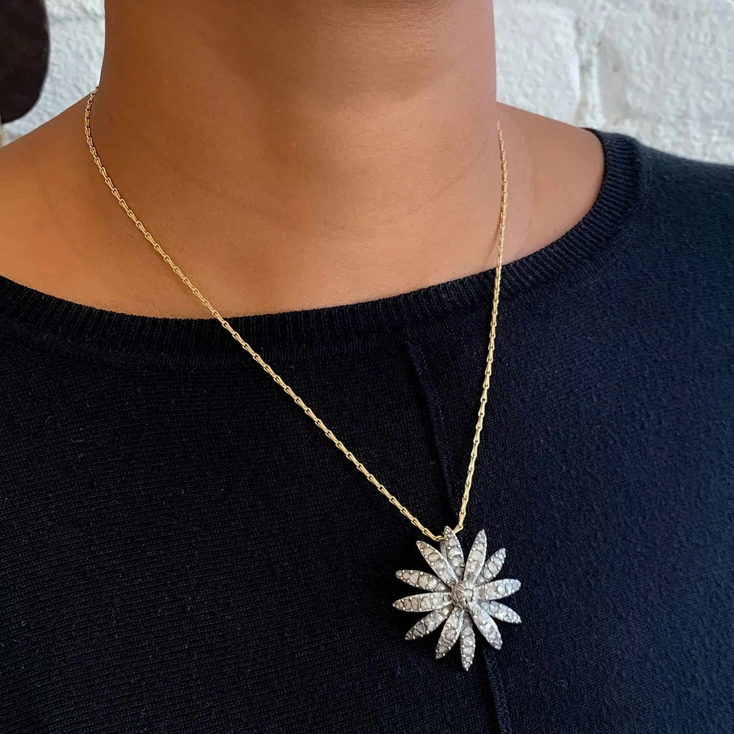 Georgian Flower Pendant