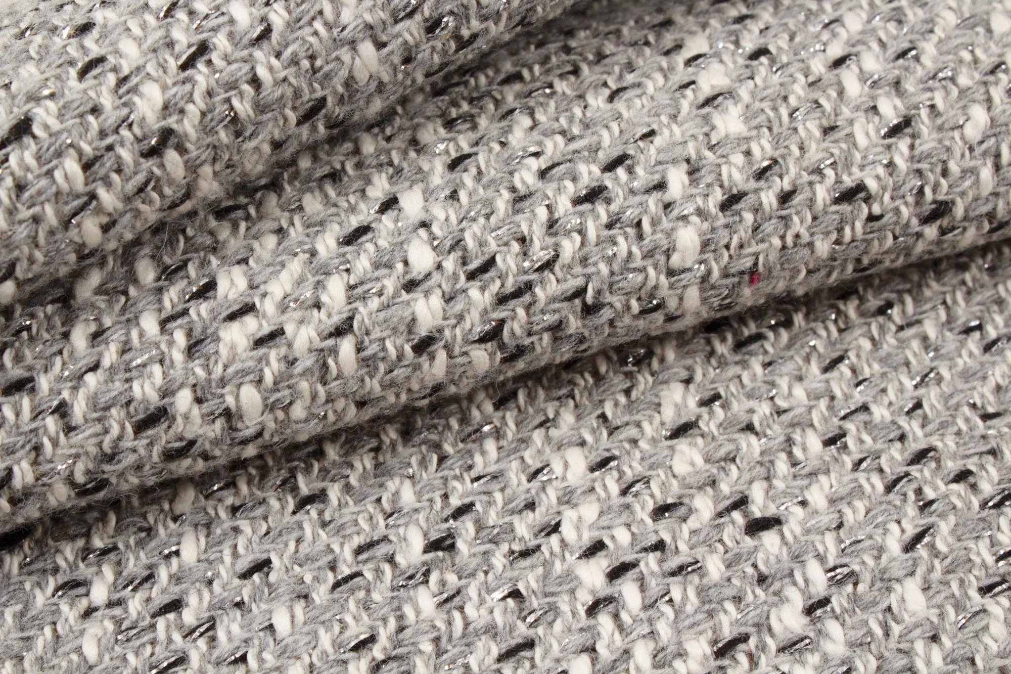 Grey Tweed - Lurex