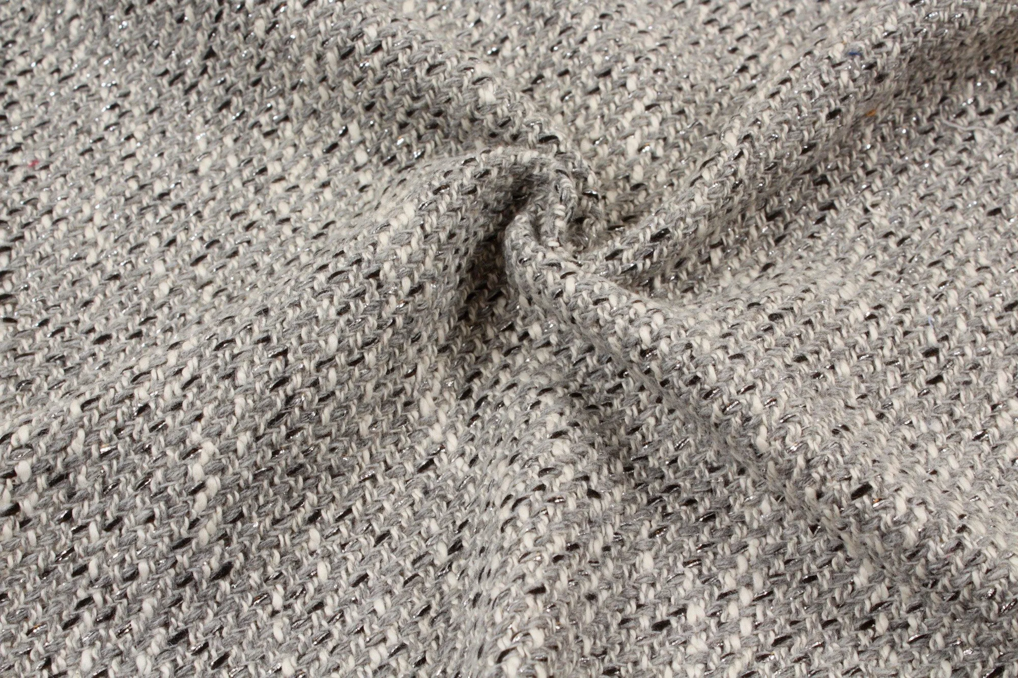 Grey Tweed - Lurex