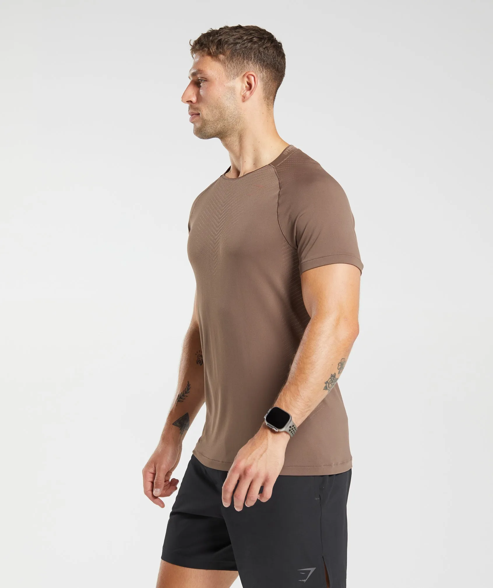 Gymshark Apex Seamless T-Shirt - Soft Brown/Taupe Brown