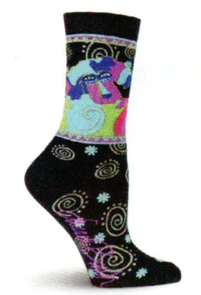 Laurel Burch Pup and Puppy Sock