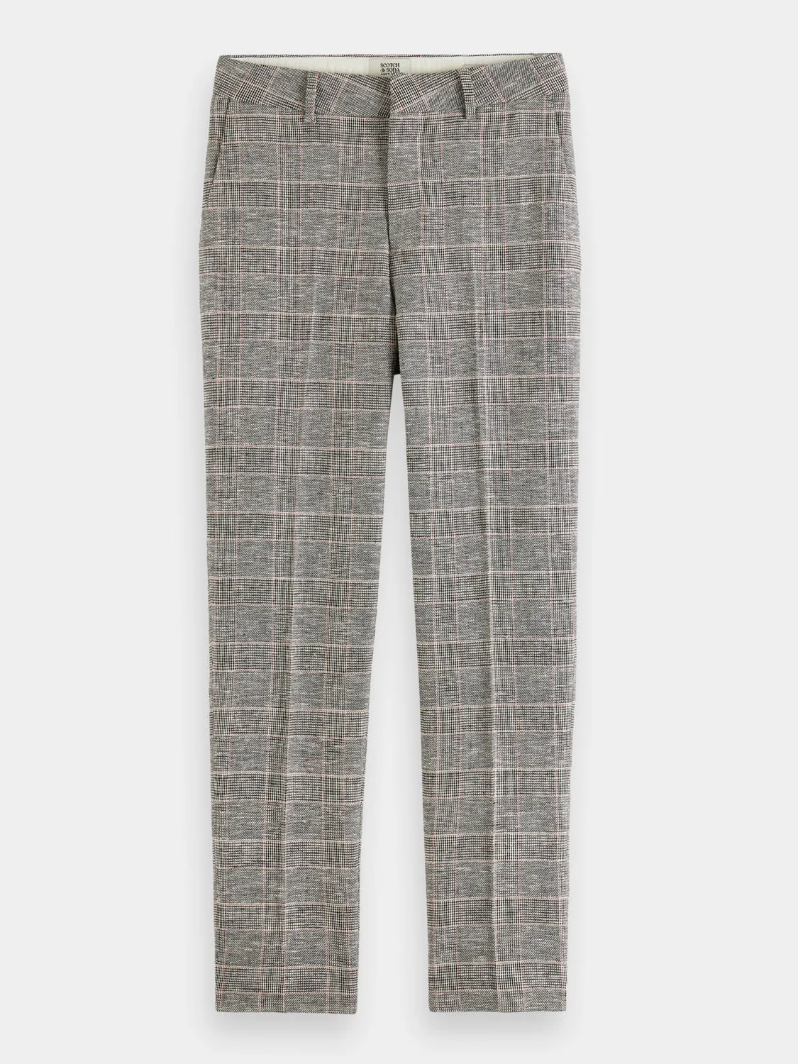 Lowry mid-rise slim-fit checked pants