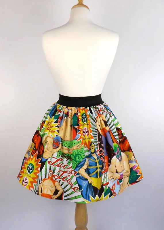 Lucha Libre Luchador Folklorico Skirt #AP782