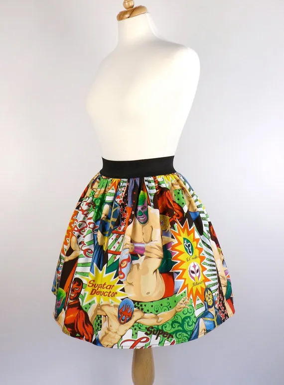 Lucha Libre Luchador Folklorico Skirt #AP782