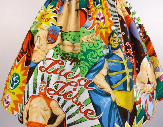 Lucha Libre Luchador Folklorico Skirt #AP782