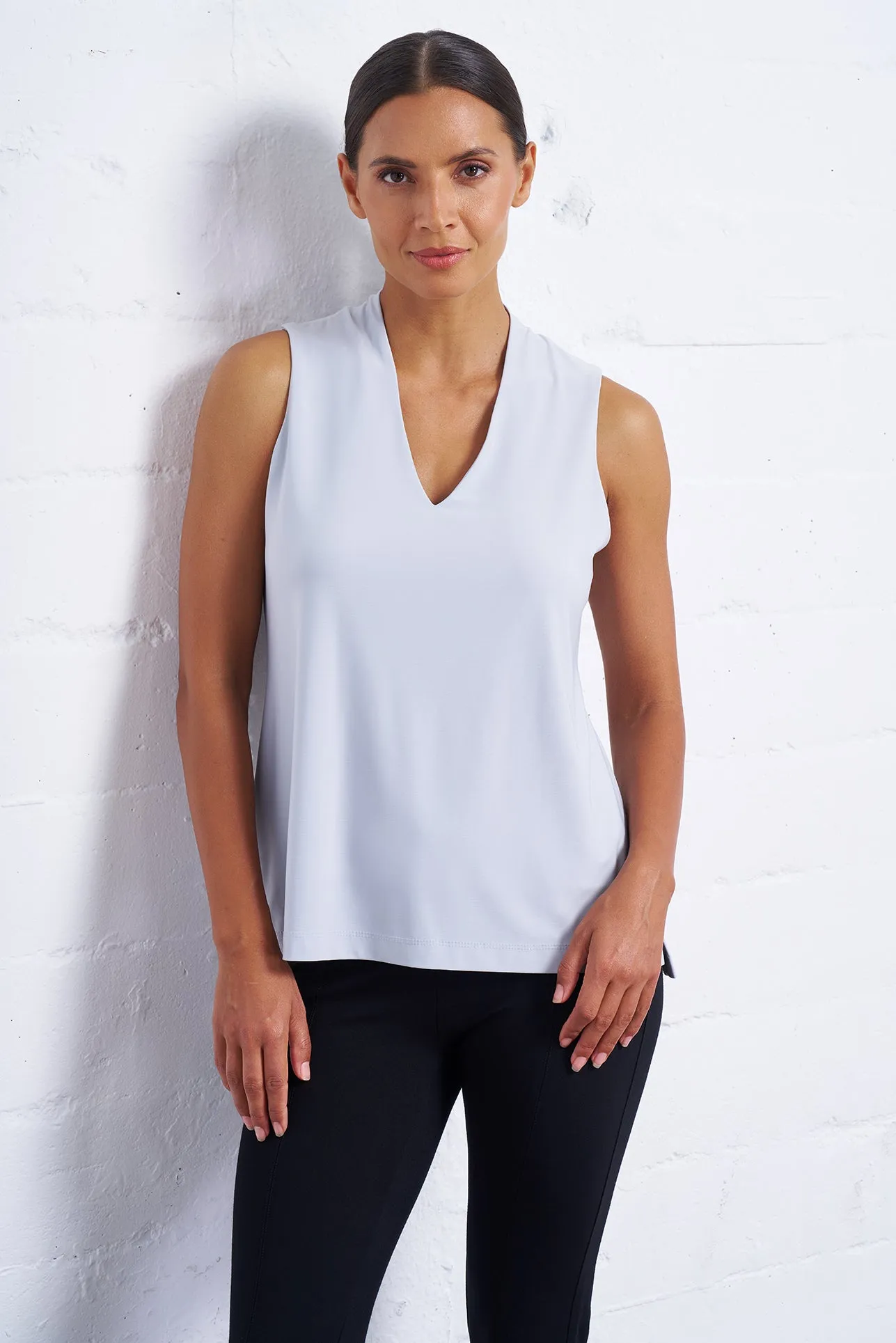 Luxe Stretch Sleeveless V-Neck