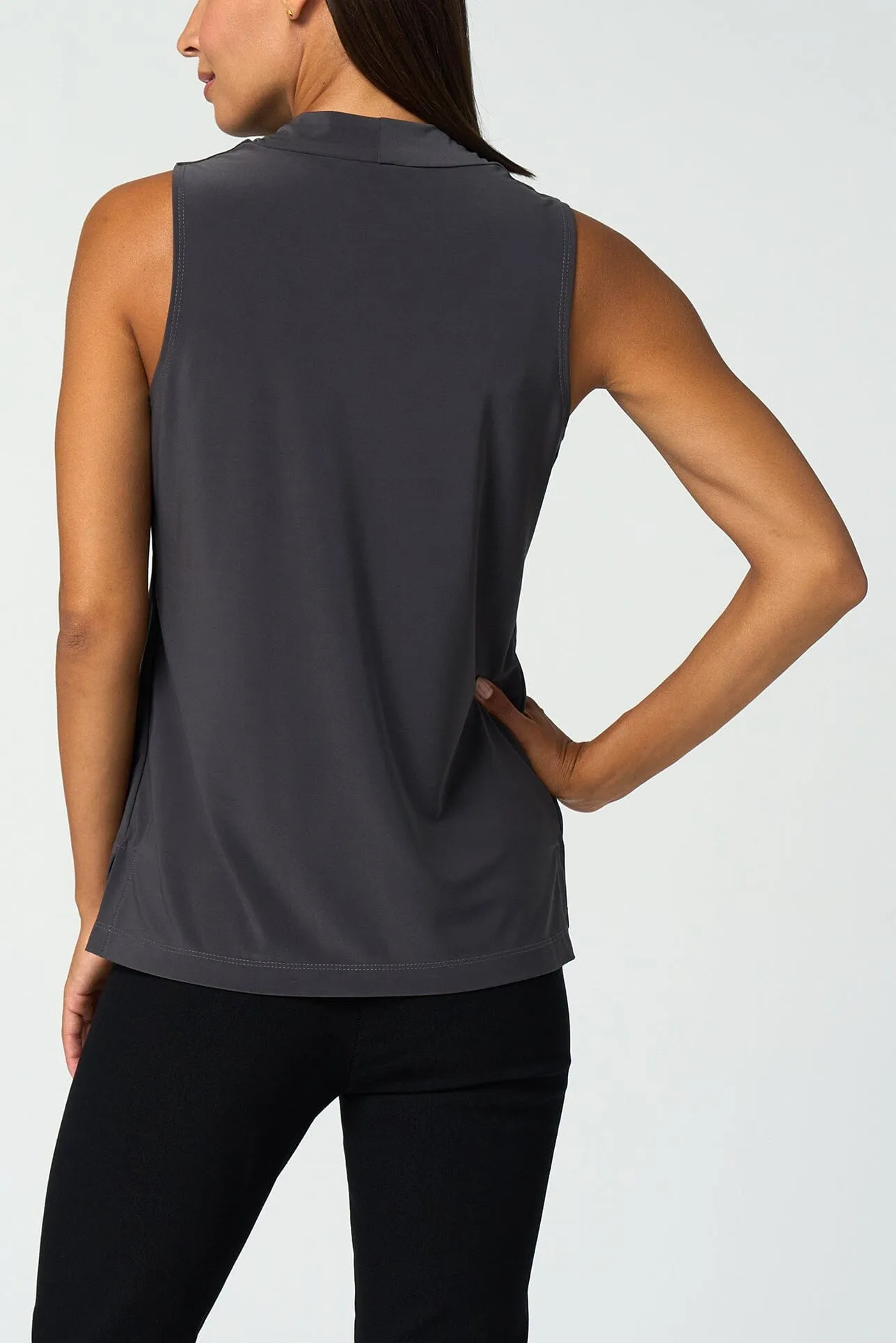 Luxe Stretch Sleeveless V-Neck