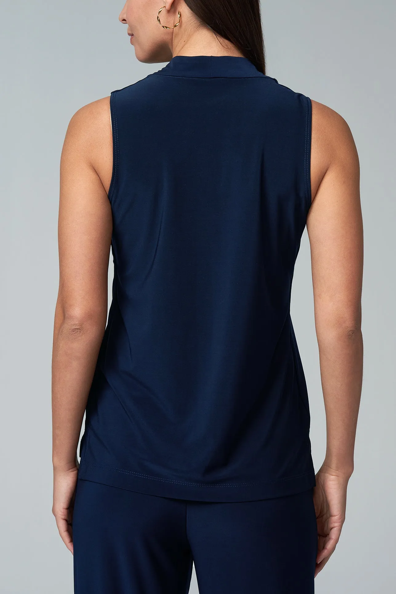 Luxe Stretch Sleeveless V-Neck