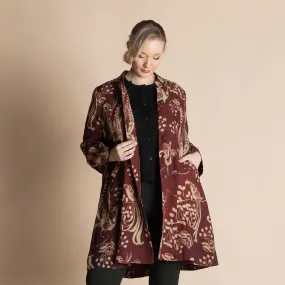 lyrebird tapestry techno coat