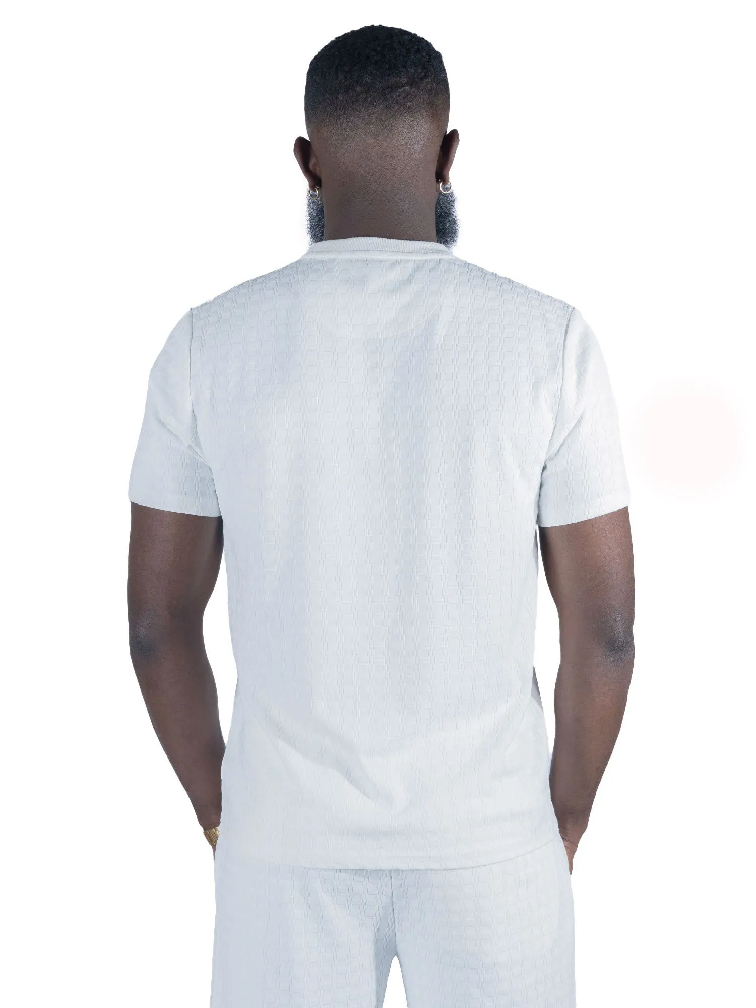 M121 Modena Knit Crewneck Tee - White