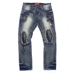 M1980 Cannon Shredded Denim Jeans - Dirt Wash