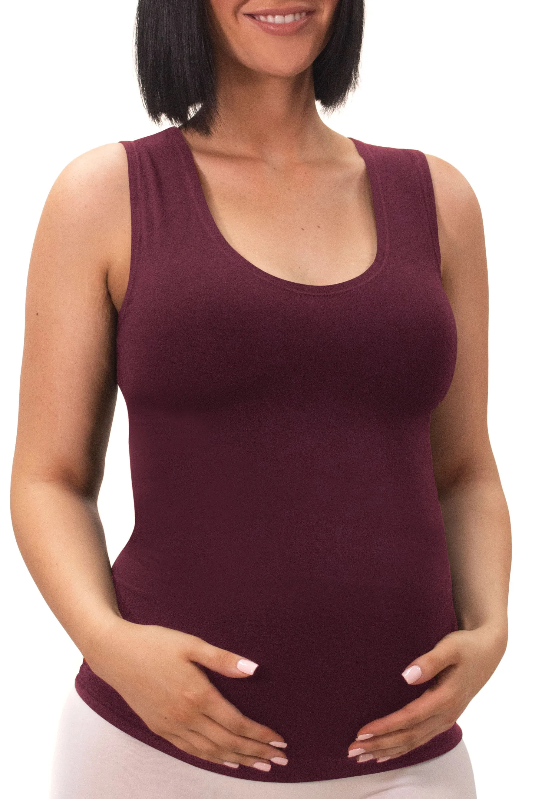 Maternity Bamboo Tank Top - 4 Pack