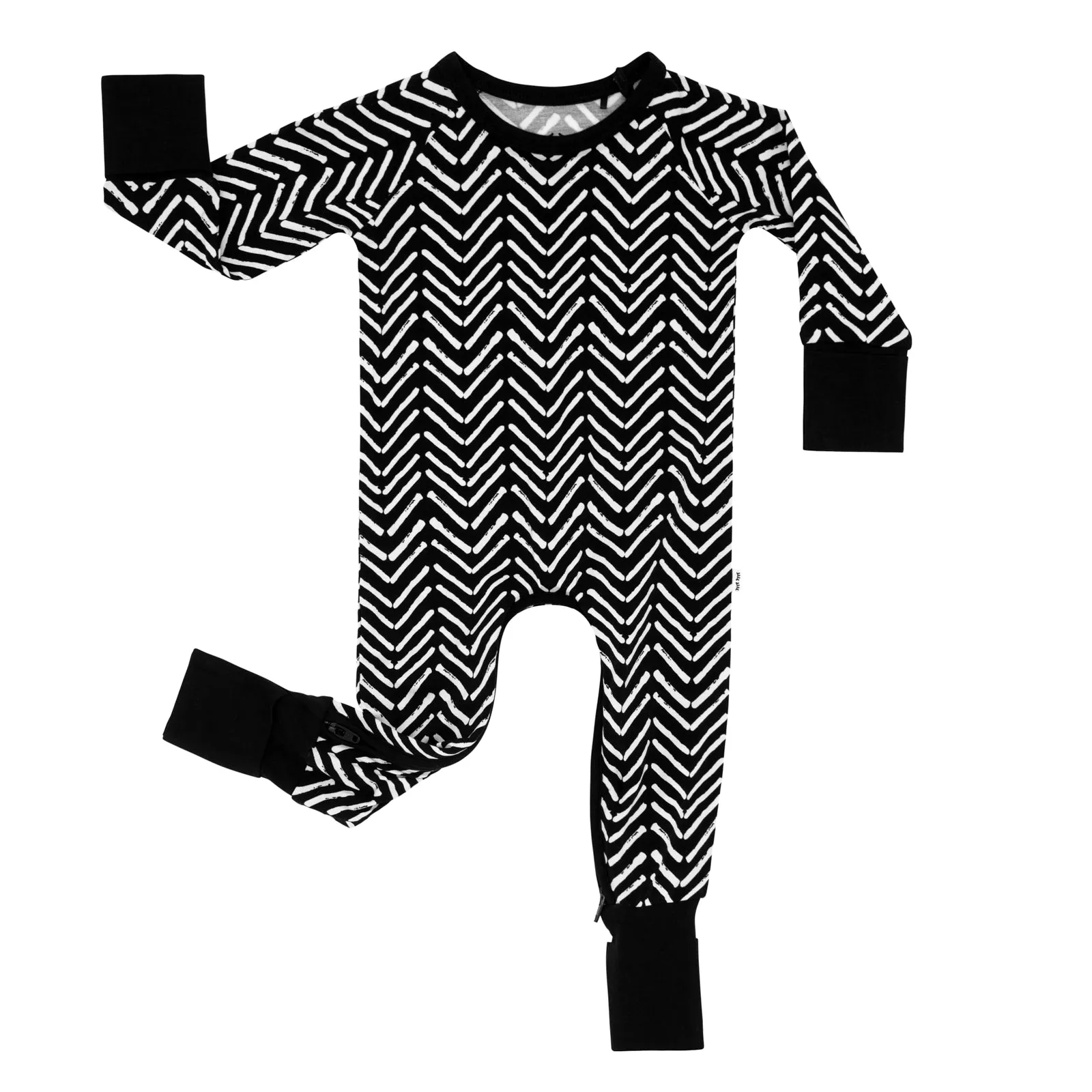 Monochrome Chevron Crescent Zippy