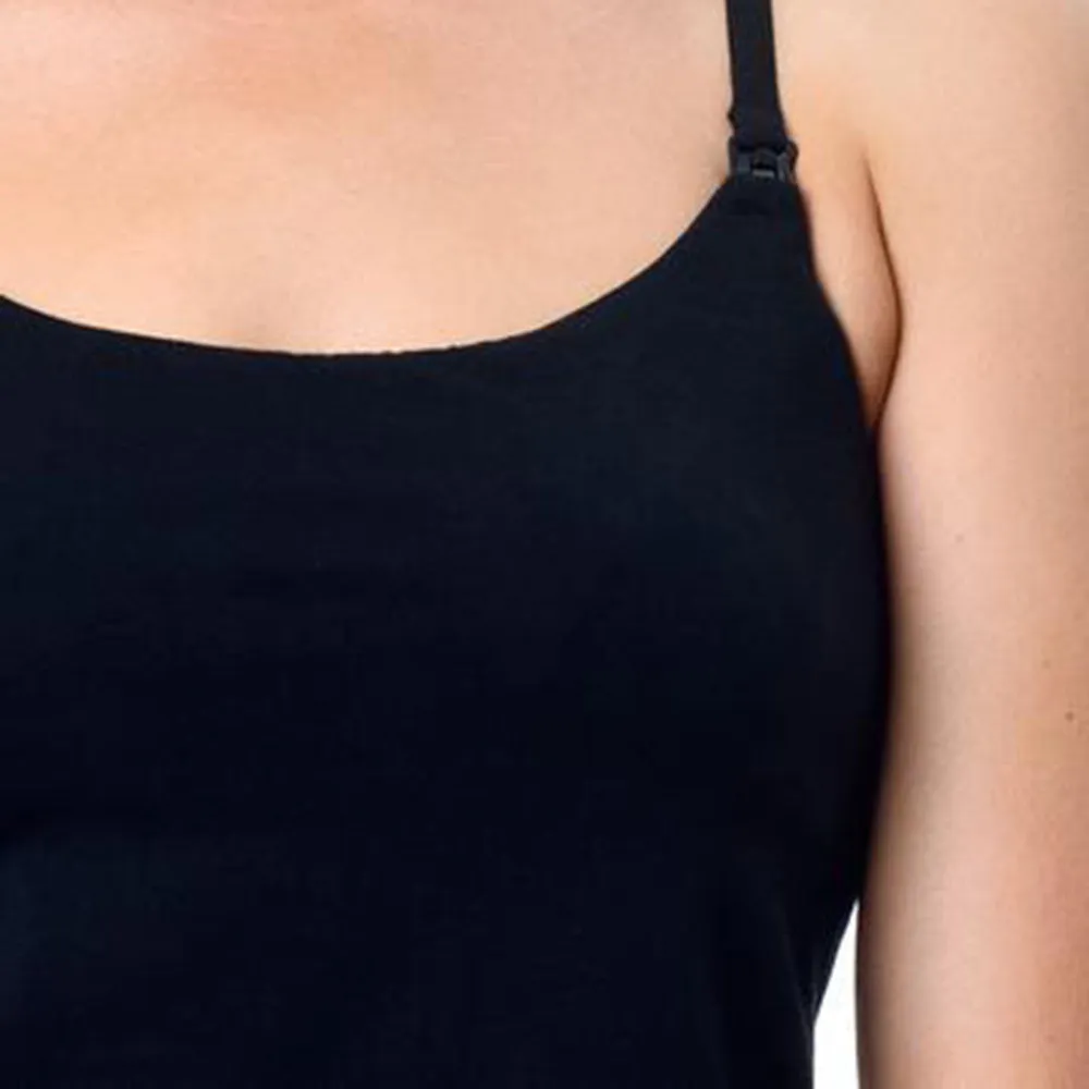 My Everyday Nursing Camisole Black - Hotmilk