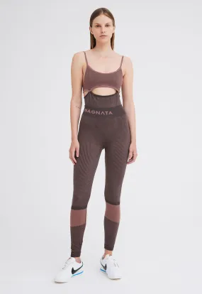 NAGNATA Rib Legging - Chocolate Brown