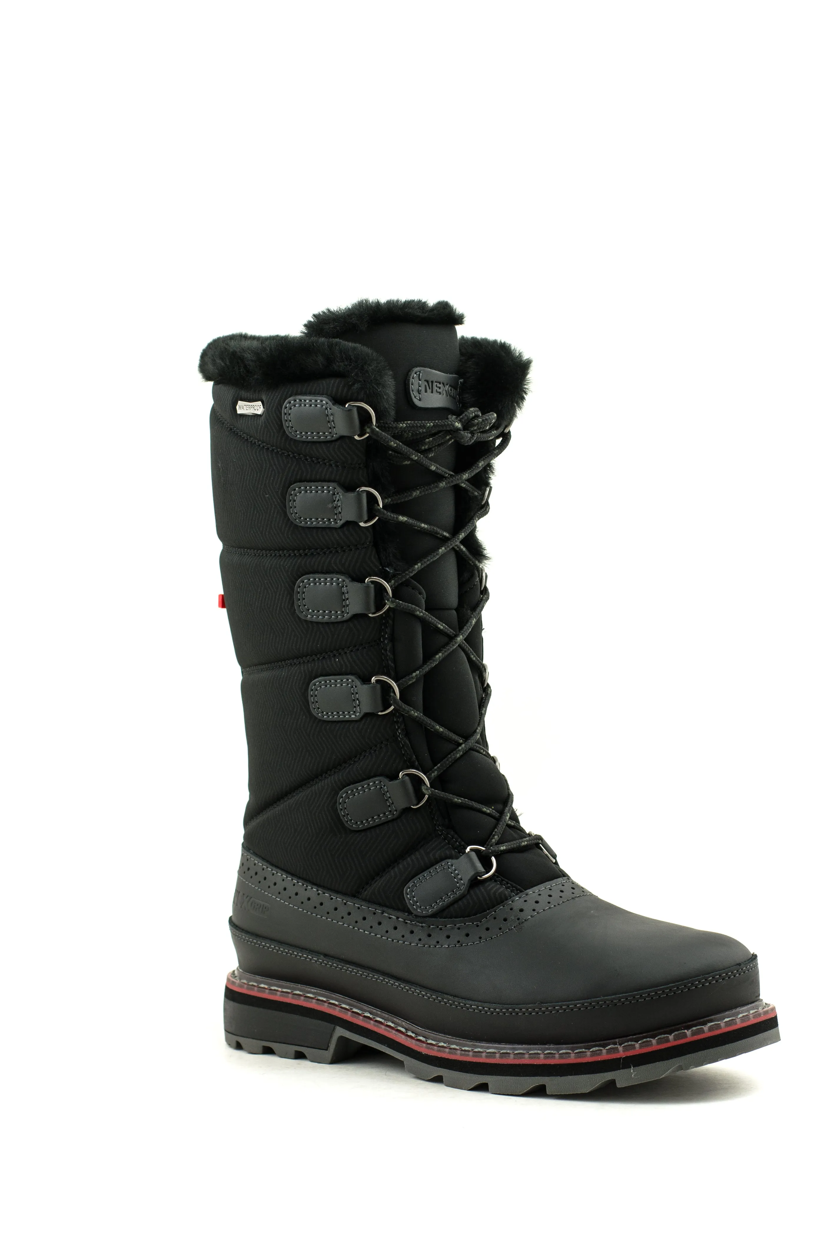 Nexgrip — Ice Margo 4.0 Waterproof Winter Boots W/Ice Cleat - Black