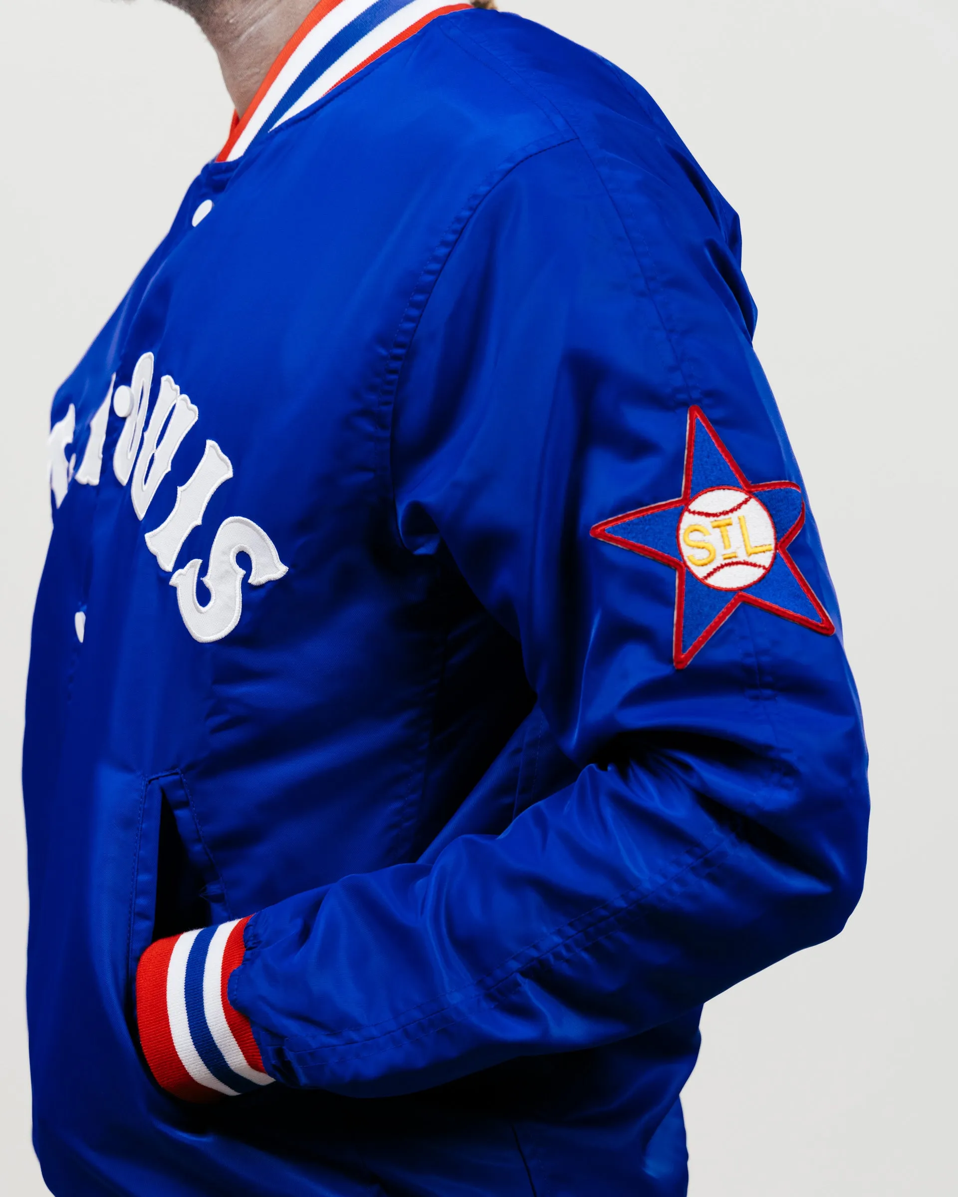 NLBM Royal Blue St. Louis Stars Varsity Jacket