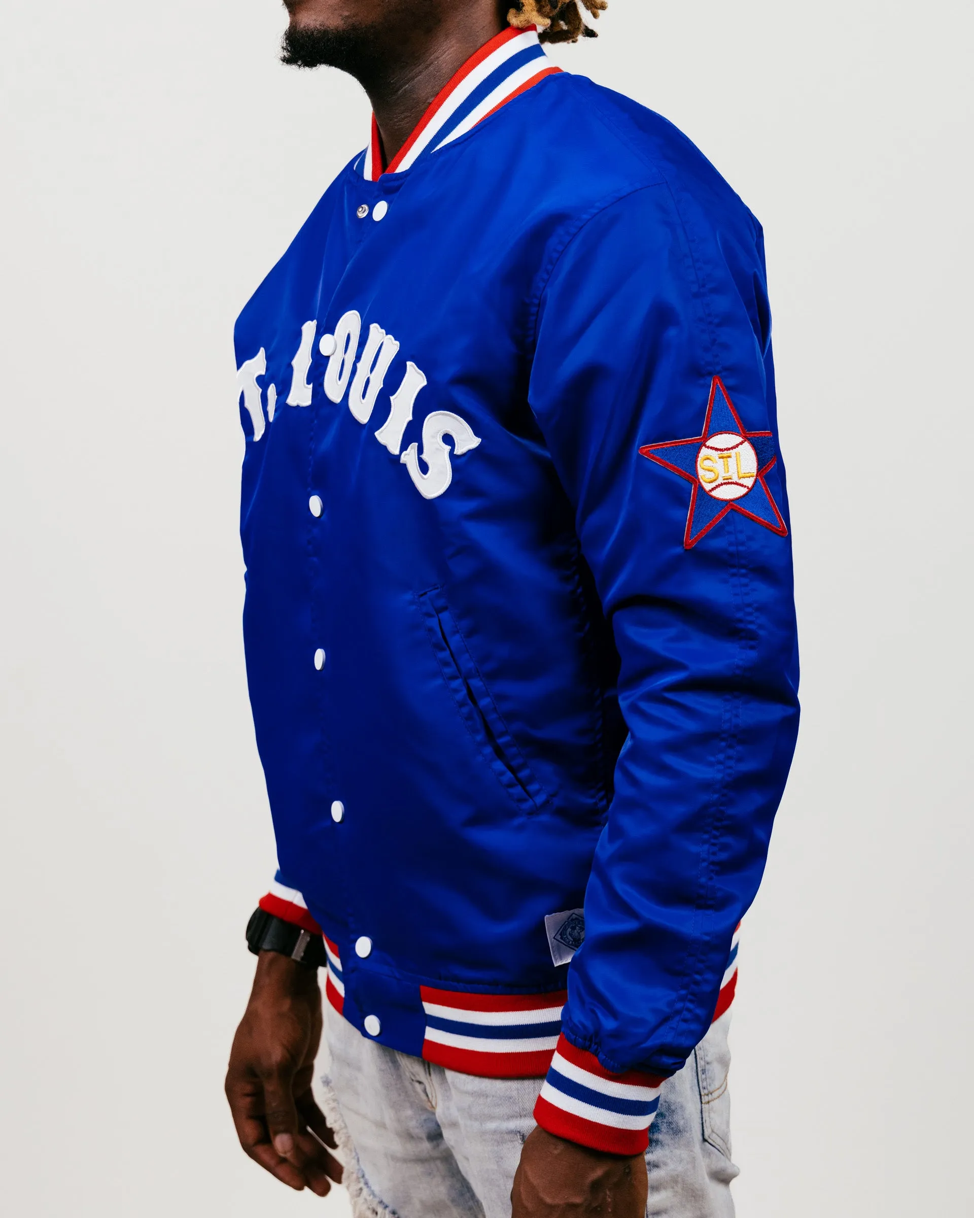 NLBM Royal Blue St. Louis Stars Varsity Jacket